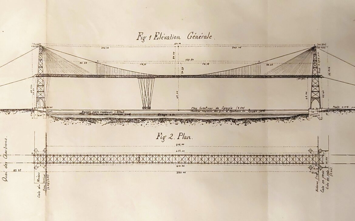 Ferdinand Arnodin y el encargo del puente transbordador para Burdeos en 1893