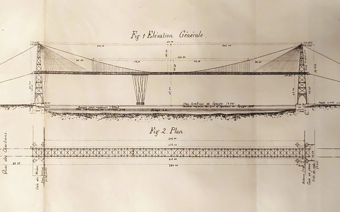 Burdeos. Bourdeaux. Pont transbordeur. Ferdinand Arnodin.