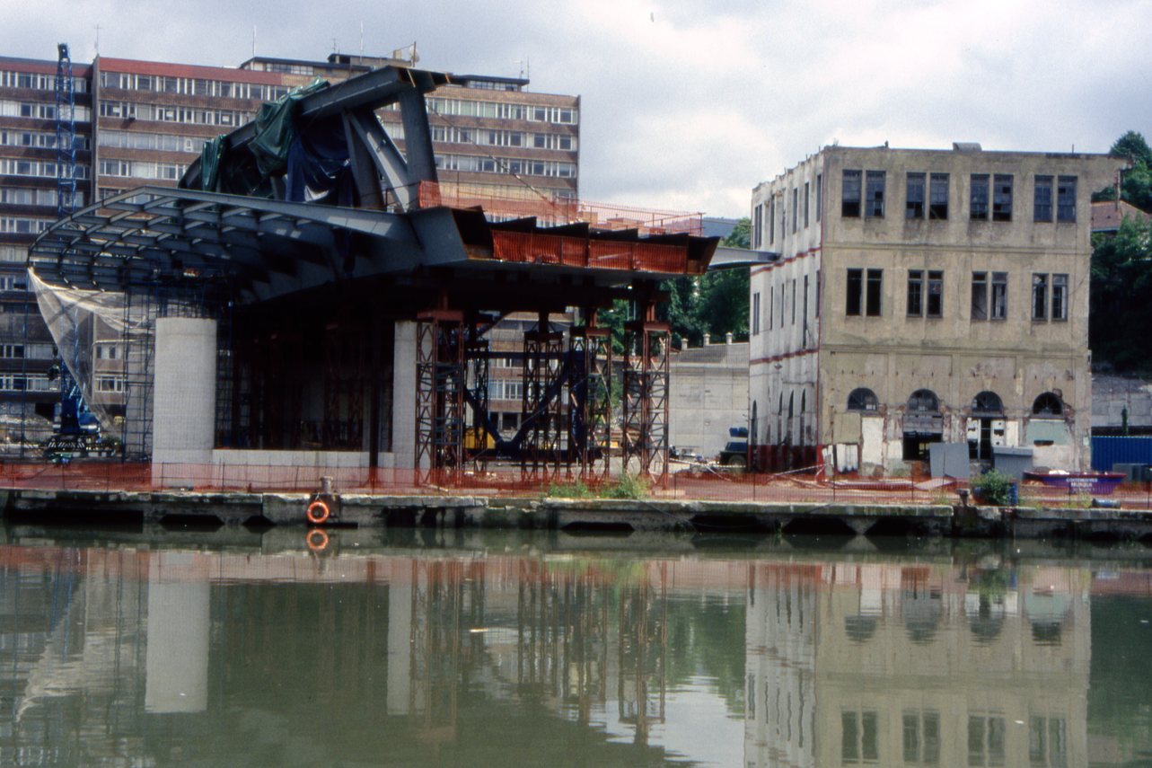 Puente de Euskalduna en Bilbao. Javier Manterola Armisén.