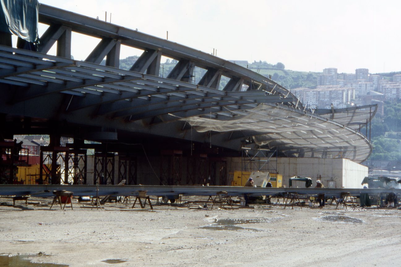 Puente de Euskalduna en Bilbao. Javier Manterola Armisén.