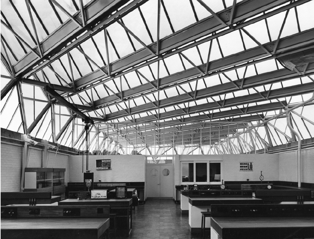 Laboratorios de la Escuela de ingeniería de la Universidad de Leicester. / Canadian Centre for Architecture.