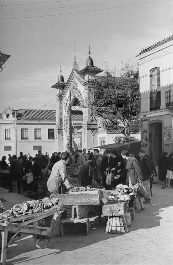 Mercado de Salamanca. Circa 1950. / Archivo Fotográfico CTI. Universidad de Málaga