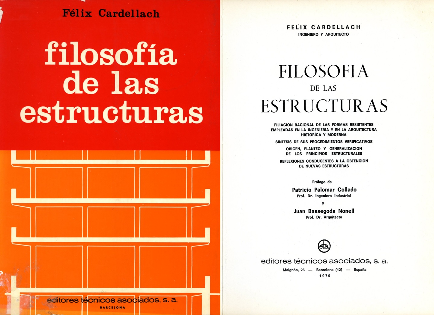 Filosofía de las estructuras. Félix Cardellach. Barcelona, 1970. / Colección Joaquín Cárcamo Martínez.