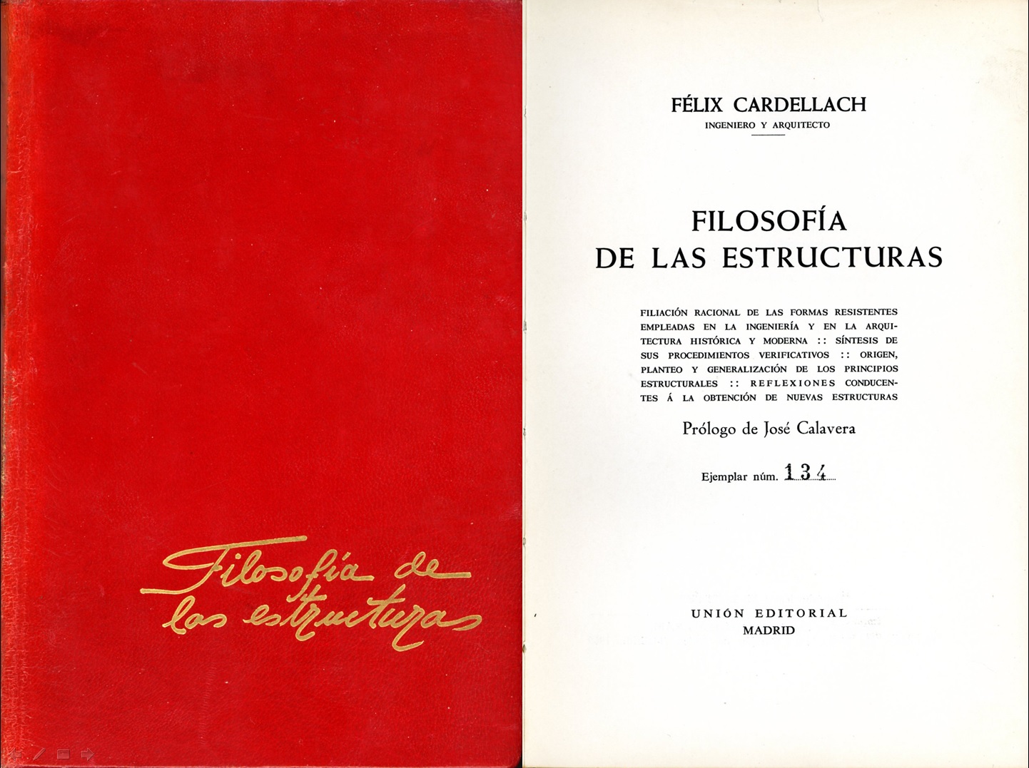 Filosofía de las estructuras. Félix Cardellach. Madrid, 1969. / Colección Joaquín Cárcamo Martínez.