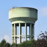 Depósito de agua de la Planta de Arcelor-Mittal en Etxebarri (Bizkaia). / Foto: Joaquín Cárcamo Martínez, 2025.
